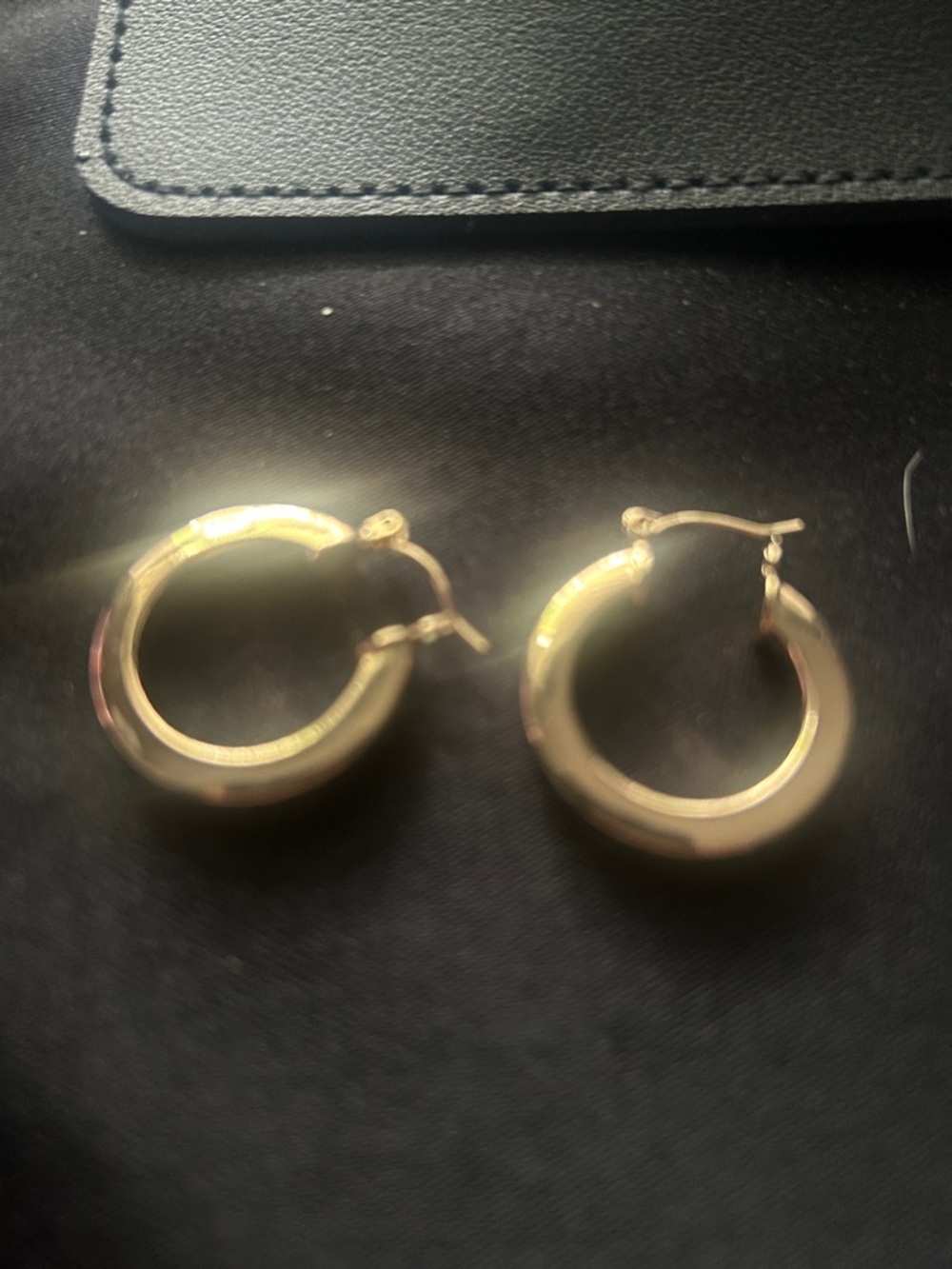 Fashion Nova Shiny Gold Hoop Earrings